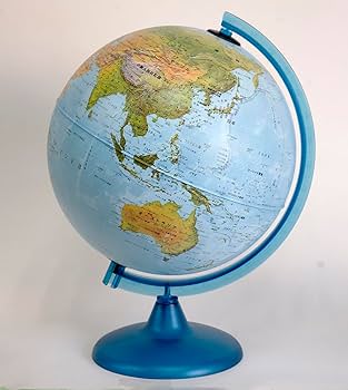 Amazon | 地球儀 25cm 地勢 日本語 ori4238 | 地球儀 | 文房具